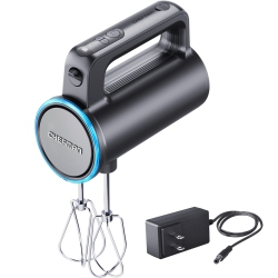 CHEFMAN Cordless Hand Mixer, 7 Speed Electric Handheld Kitchen Food Mixer, Easily Whisk Eggs