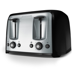 BLACK DECKER HOME +Decker Toaster 4 Slice, Classic Oval With Stainless Steel Accents, Tr1478Bd