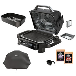 Ninja Woodfire ProConnect XL Outdoor Grill & Smoker with Premium Cover