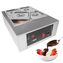 GORILLAROCK Gr-D2002-4 Chocolate Melting Pot | Electric Warmer | 4 Tanks | 110V