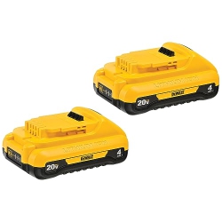 DEWALT 20V Max Batteries, Compact, 4.0-Ah, 2-Pack (Dcb240-2)
