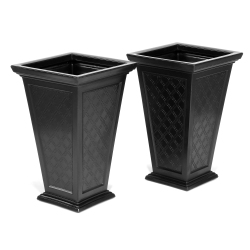 FCMP OUTDOOR Casablanca Planter (2 Pack) In Black