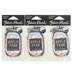 JOHN'S BLEND Air Freshener - Apple Pear 3PCs