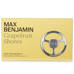 MAX BENJAMIN Car Fragrance Gift Set - Grapefruit Shores - 4PCs