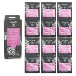 APIVITA Express Beauty Face Mask With Artichoke Aha & Pha - Brightening & Smoothing 6X(2X8Ml)