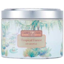 CARROLL &AMP CHAN 100% Beeswax Tin Candle - Tropical Forest (8X6) Cm