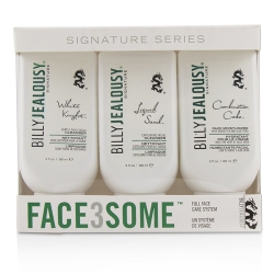 BILLY JEALOUSY Face3Some Kit: Face Moisturizer 88Ml + Exfoliating Facial Cleanser 88Ml + Gentle Daily Facial Cleanser 88Ml 3PCs