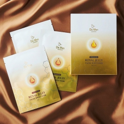 DEMON Royal Jelly Facial Sheet Mask - 5X25Ml/0.8OZ In Gold