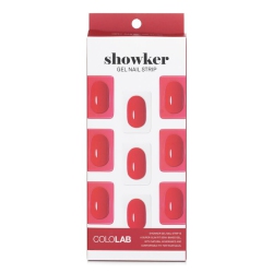 COLOLAB Showker Gel Nail Strip # Csf511 Kiss You 1PCs In Red