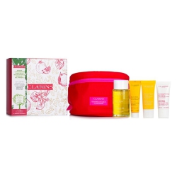 CLARINS Spa At Home Set: - 4PCs+1Bag