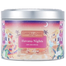 CARROLL &AMP CHAN 100% Beeswax Tin Candle - Havana Nights (8X6) Cm