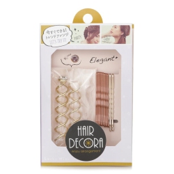 LUCKY TRENDY Cute Hairpin Set (Pink And Combination) 1PC In Gold