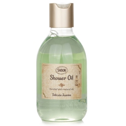 SABON Shower Oil - Delicate Jasmine (Plastic Bottle) 300Ml/10.1OZ