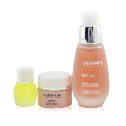 DARPHIN Intral Soothing Botanical Wonders Set: Soothing Serum 30Ml+ Soothing Cream 5Ml+ Chamomile Aromatic Care 4Ml - 3PCs