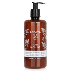 APIVITA Pure Jasmine Shower Gel With Essential Oils - Ecopack 500Ml/16.9OZ