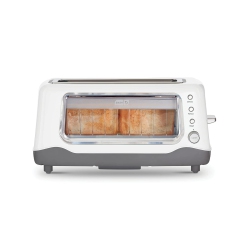 DASH Clear View Toaster: Extra Wide Slot Toaster With See Through Window - Defrost, Reheat + Auto Shut Off Feature
