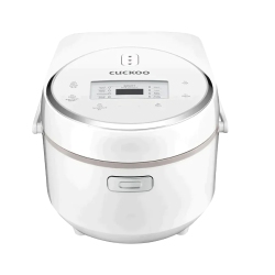 CUCKOO 8-Cup (Uncooked) / 16-Cup (Cooked) Micom Rice Cooker \w Nonstick Inner Pot, 11 Menu Modes, Lcd Display, Fuzzy Logic Tech, Auto Clean (White)
