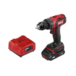 SKIL Pwr Core 20 Brushless 20V 1/2 Inch Drill Driver Includes 2.0Ah Lithium Battery And Standard Charger - Dl529303