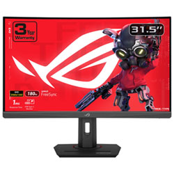 ASUS ROG Strix 32" QHD 180Hz 1ms GTG Curved VA Gaming Monitor (XG32WCS)