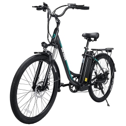 GOTRAX Ebe6 480W Electric City Bike With Up to 48Km Battery Range - In Black