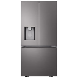 LG 33" 24.5 Cu. Ft. 3-door French Door Refrigerator with Water & Ice Dispenser (LF25S6330S) - Stainless Steel