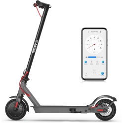 HIBOY S2 Electric Scooter, 350W Powerful Motor/ 8.5" Solid Tires/27Km Range/ 31Km/h / Color, Folding Commuter Kick Scooter for Adults In Grey