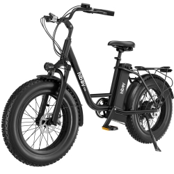 HIBOY Ex6 Electric Bicycle for Adults, 500W Motor/ 48V 15Ah Removable Battery/ Top Speed 30 Km/h, 20" 4.0 Fat Tire E-Bike, Shimano 7 Speed \w