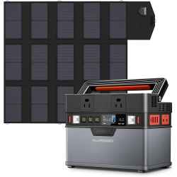 ALLPOWERS 300W Power Station With 100W Monocrystalline Solar Panel Included