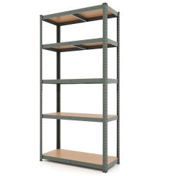 COSTWAY 5 Tier Adjustable Garage Shelving Unit With 2000 Lbs Max Load for Warehouse