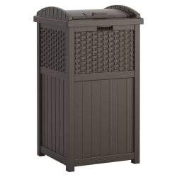 SUNCAST - Wicker Trash Hideaway® - Java
