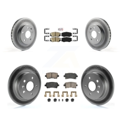 TRANSIT AUTO Front Rear Ceramic Pad Coat Disc Brake Rotor Kit for Chevrolet Malibu Naturally Aspirated Kga-105651
