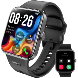 TOZO S4 Acufit One Smart Watch 1.78" Amoled Screen, Bluetooth Call Dial Fitness Tracker, Heart Rate And Blood Oxygen, Sleep Monitor, Ip68
