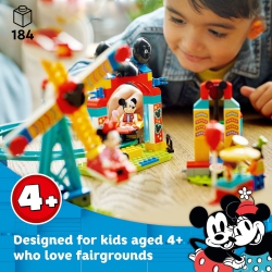 LEGO Disney Mickey And Friends – Mickey, Minnie And Goofy’S Fairground Fun 10778 Building Toy Set(184 Pieces)
