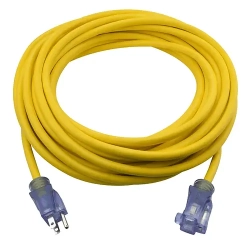 CENTURY WIRE & CABLE Construction Grad Extension Cord - 12/3 With Lighted End