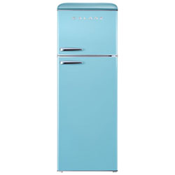 Open Box - Galanz Retro 24" 12 Cu. Ft. Freestanding Top Freezer Refrigerator - Bebop Blue - Perfect Condition