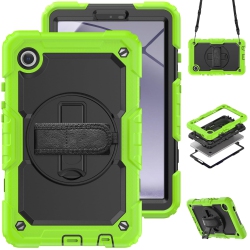 HLD Navor for Samsung Galaxy Tab A9 Case 8.7-Inch 2023 With Built-In Screen Protector Shockproof Adjustable Strap 360 Rotating for Sm-X110/x115/x117