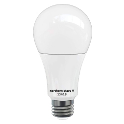 NORTHERN STARS Led Light Bulb Le-15A19/835 3500K 120V 15W E26 1500 to 100W - Frosted - 2 Pack