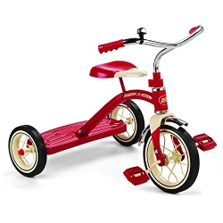 RADIO FLYER Classic 10 Inch Tricycle for Toddlers Ages 2-4, Toddler Bike In Red