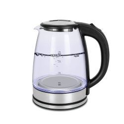 JS GOURMET - Electric Glass Kettle With Led Light, 1.8 Liter Capacity, 1100 Watts