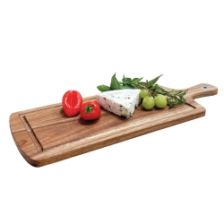 JS GOURMET - Acacia Wood Serving And Cutting Board With Handle