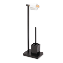 JESSAR - Toilet Paper Holder With Toilet Brush In Black