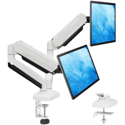 NIERBO Dual Monitor Stand for Desk, Adjustable Gas Spring Double Monitor Mount Holds 4.4-17.6 Lbs And 13-32 Inch Screens, Monitor Arms for 2 Monitors