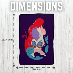 PRINCESS ARIEL Disney (62X90)" Supersoft Lightweight Micro Raschel Teen Throw Blanket