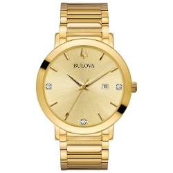 BULOVA Mens Futuro Quartz Watch 42MM Gold-Tone Stainless Steel Case And Bracelet With Dial (97D115) In Champagne
