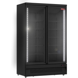 NEW AIR REF New Air Ngr-49-Hb Commercial 49" Double Glass Door Refrigerator Merchandiser - Ideal for Convenience Stores, Front Of House, Grocery