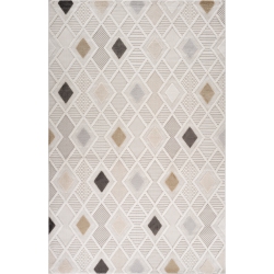 RUG BRANCH Maison Geometric Indoor Area Rug, Cream Beige, Modern