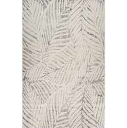 RUG BRANCH Nimbus Floral Indoor Runner Rug, Cream In Grey