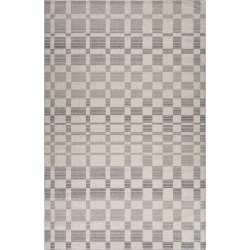 RUG BRANCH Checkered Indoor Area Rug Beige In Grey