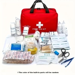 GENER Portable First Aid Kit for Outdoor Travel, Camping, Hiking | Multi-Purpose Emergency Supplies Bag