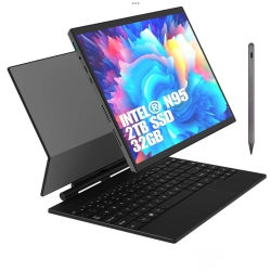TUTT 14” Ips Touchscreen 2-In-1 Laptop Tablet 16:10 | 2 Tb SSD / 32 GB Ram | Intel® N95 Cpu | Dual Camera + Stylus | Windows 11 Pro